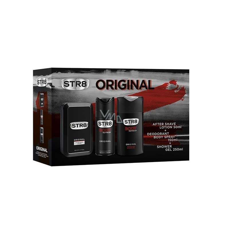 STR8 Ahead Set After Shave Lotion 50ml & Deo Spray 150ml & Shower Gel 250ml