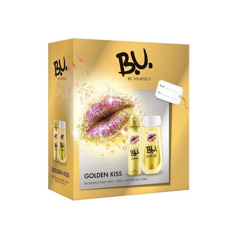 BU Golden Kiss Deo Spray 150ml + Shower Gel 250ml