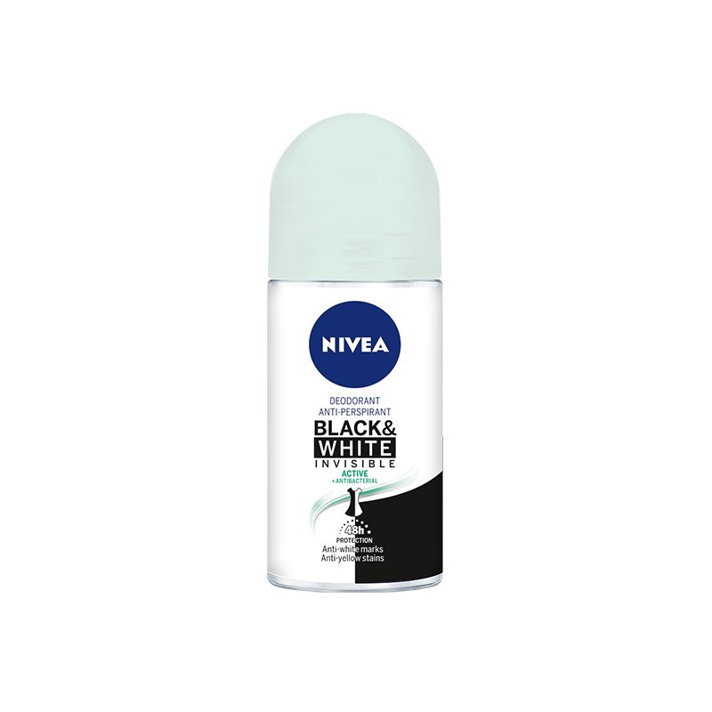 NIVEA Deo Roll-On Invisible for Black & White Active 50ml