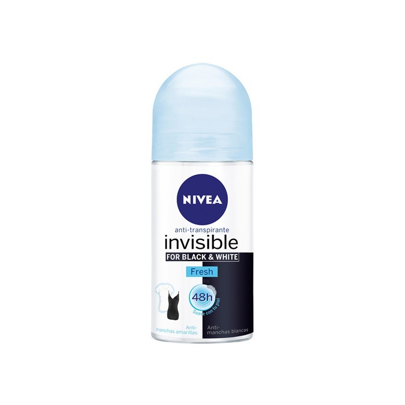 NIVEA Deo Roll-on Invisible for Black & White Fresh 50ml