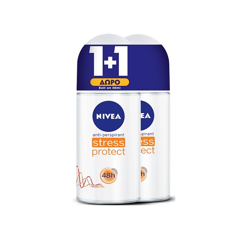 NIVEA Deo Roll-on Stress Protect 50ml 1+1 ΔΩΡΟ