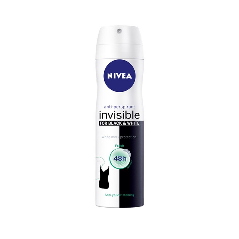 NIVEA Deo Spray Invisible for Black & White Fresh 150ml