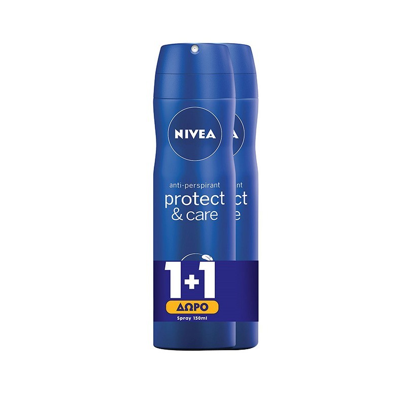 NIVEA Deo Spray Protect & Care 150ml 1+1 ΔΩΡΟ