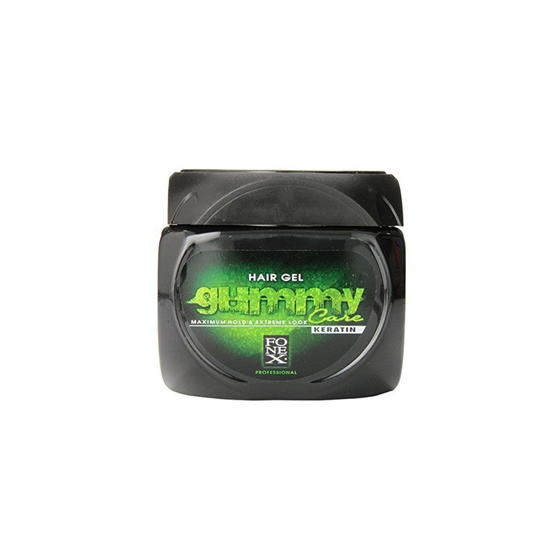 FONEX Gummy Hair Gel Green Maximum Hold With Keratin 750ml