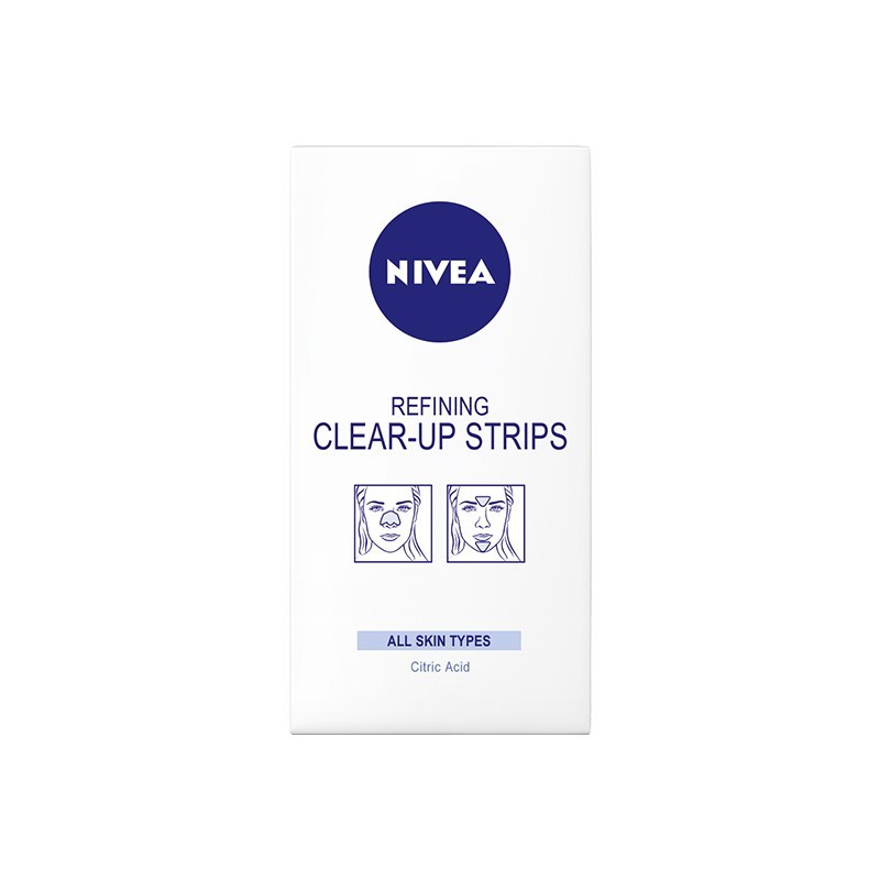 NIVEA Refining Clear-Up Strips Μύτη 4 strips, Μέτωπο-Πηγούνι 2 strips