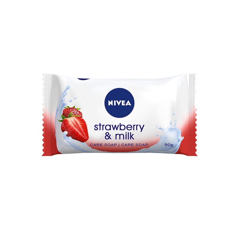 NIVEA Soap Bar Strawberry & Milk 90gr