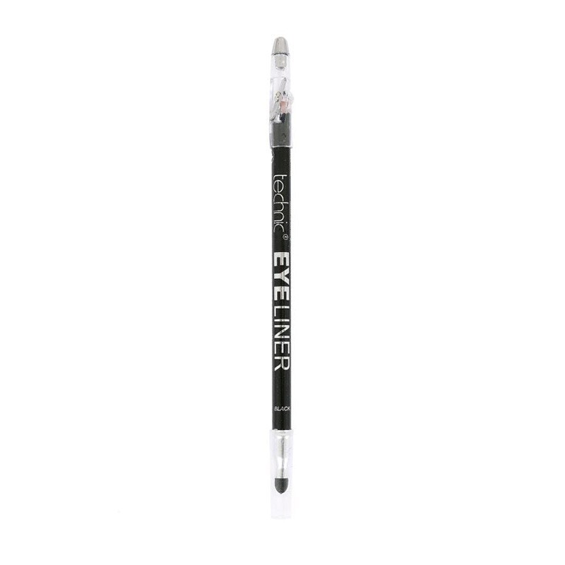 TECHNIC Eyeliner Pencil With Smudger and Sharpener Black