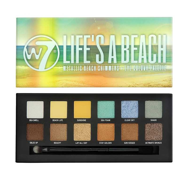 W7 Life's A Beach Shimmers Metalic Palette