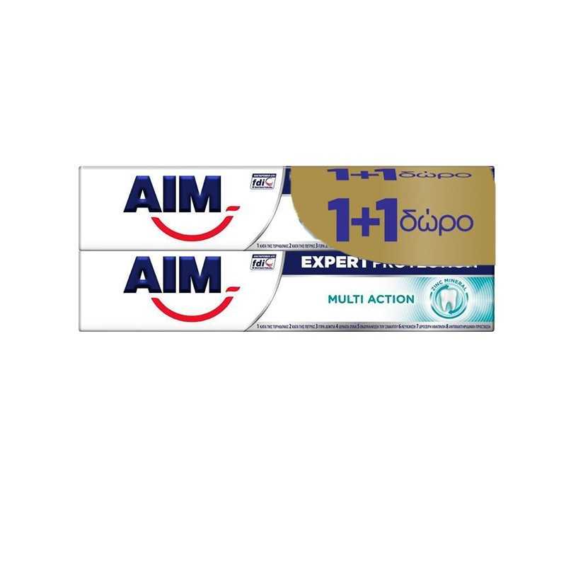 AIM Οδοντόκρεμα Expert Protection Multi Action 75ml 1+1 ΔΩΡΟ