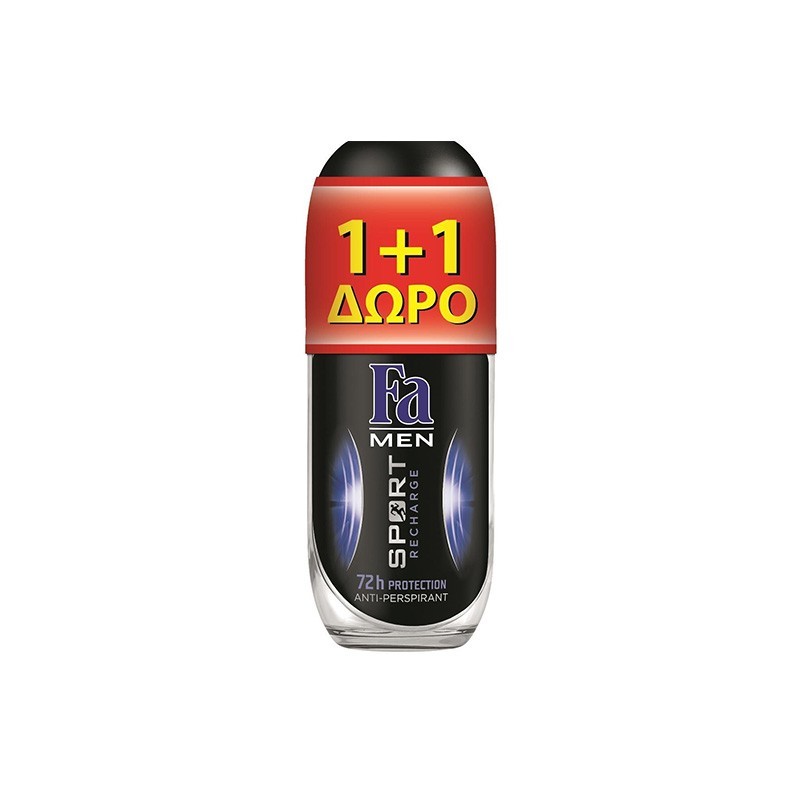 FA Deo Roll-on Sport Recharge 50ml 1+1 ΔΩΡΟ