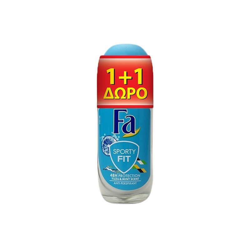 FA Deo Roll-on Sporty Fit 50ml 1+1 ΔΩΡΟ