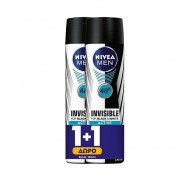 NIVEA Men Deo Spray Invisible for Black & White Active+Antibacterial 150ml 1+1 ΔΩΡΟ