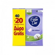 EVERYDAY Σερβιετάκια All Cotton Normal  40τεμ.+20τεμ. ΔΩΡΟ
