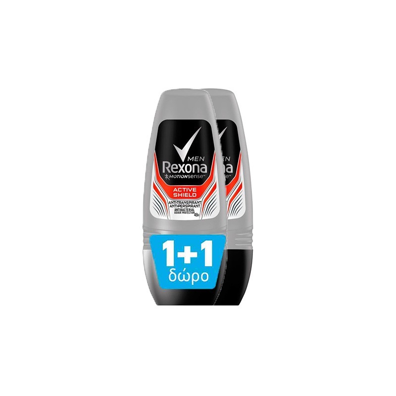 REXONA Men Deo Roll-on Active Protection Shield 50ml 1+1 ΔΩΡΟ
