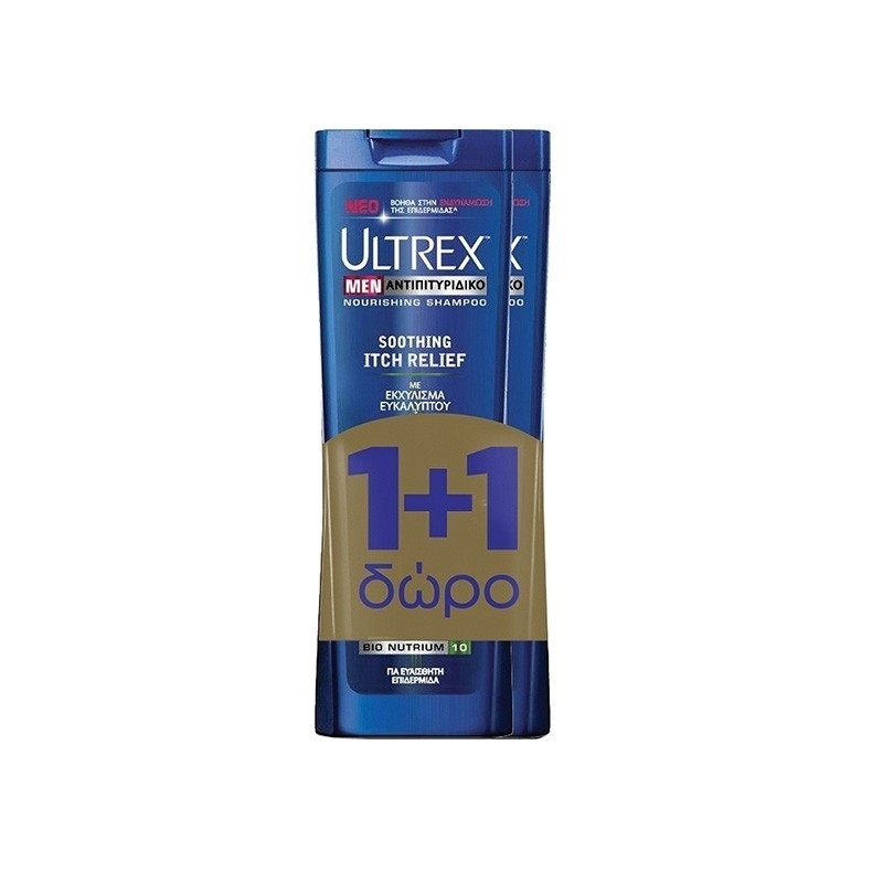 ULTREX Men Soothing Itch Relief 360ml 1+1 ΔΩΡΟ