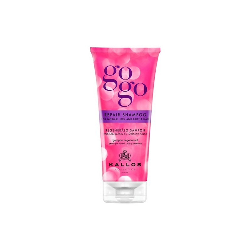 KALLOS Gogo Repair Shampoo for Normal, Dry and Brittle Hair 200 ml