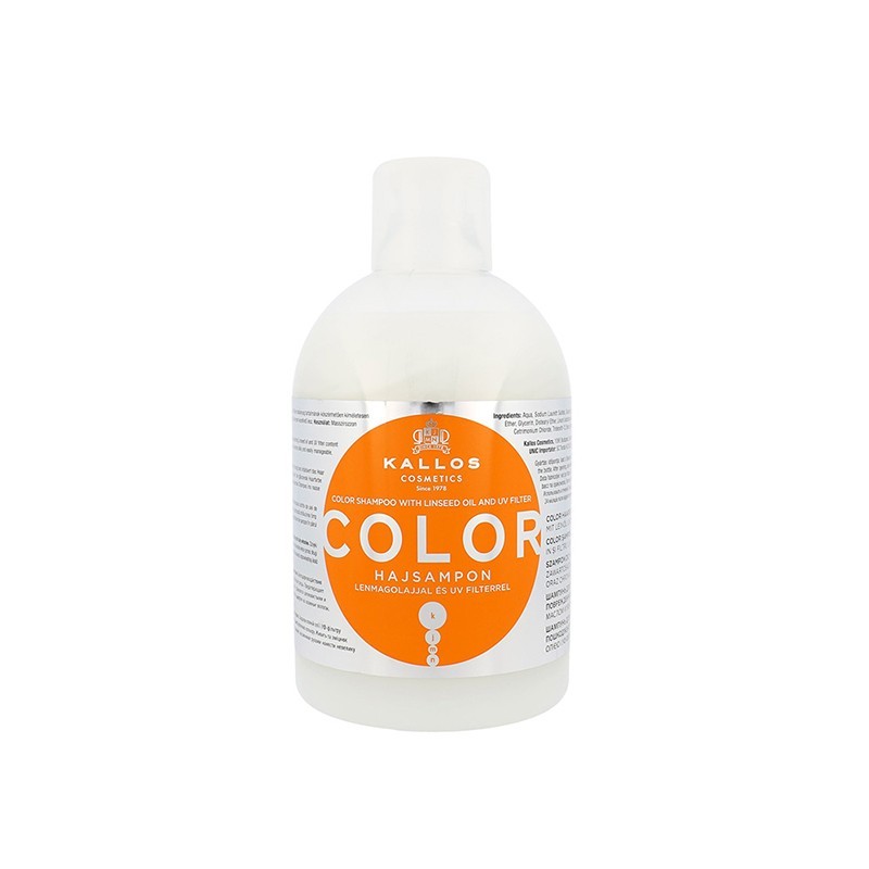 KALLOS Color Shampoo with Linseed Oil and UV Filter 1000 ml
