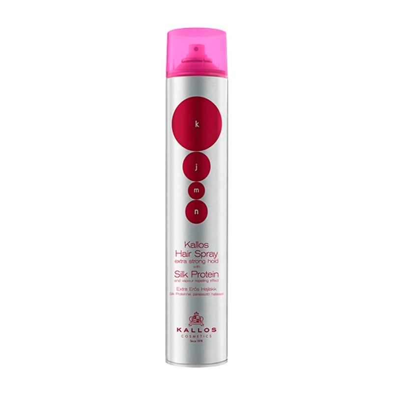 KALLOS Extra Strong Hold Hair Spray with Vapour Repelling Effect 500 ml