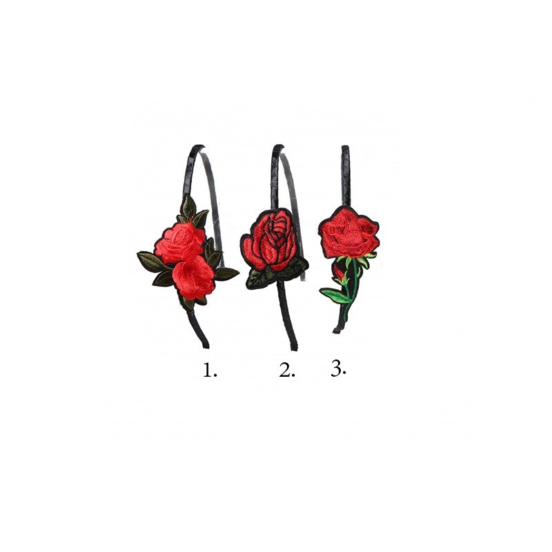 RO-RO Στέκα με διακοσμητικό Κόκκινο Τριαντάφυλλο