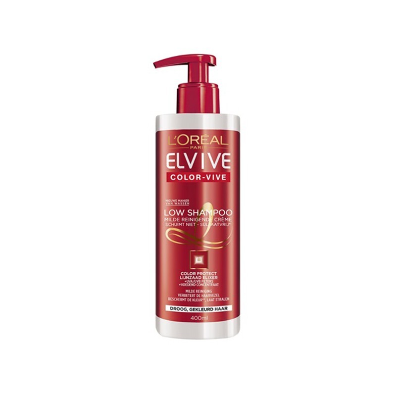 L'OREAL Elvive Colour Protect Coloured Hair Low Shampoo 400ml
