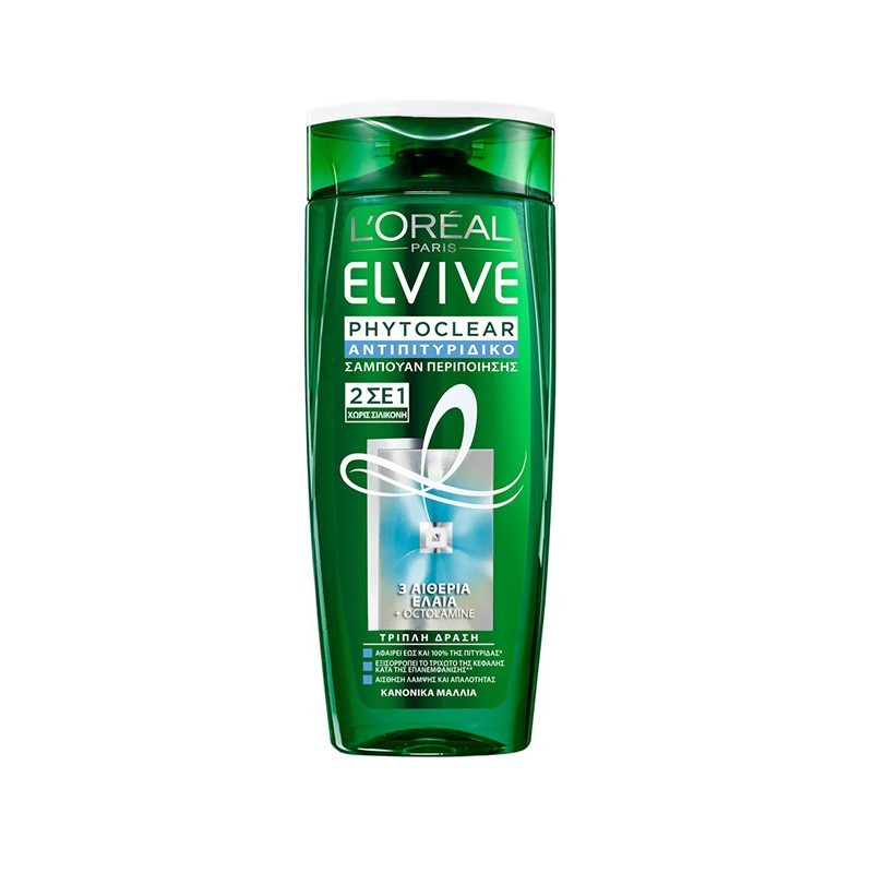 L'OREAL Elvive Σαμπουάν Phytoclear 2 σε 1 400ml