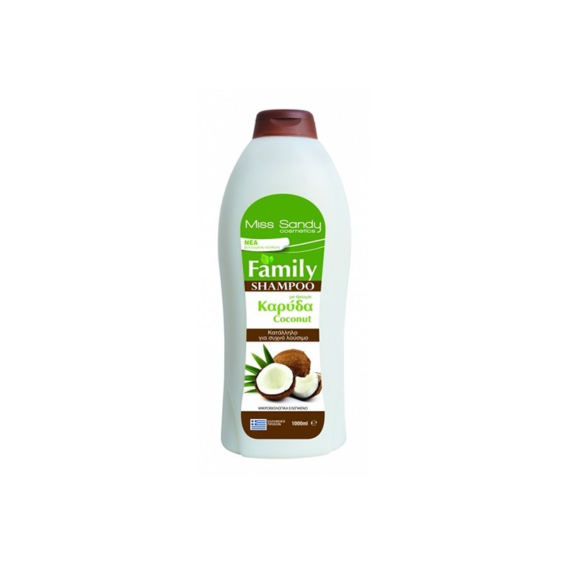 MISS SANDY Family Shampoo Καρύδα 1000 ml