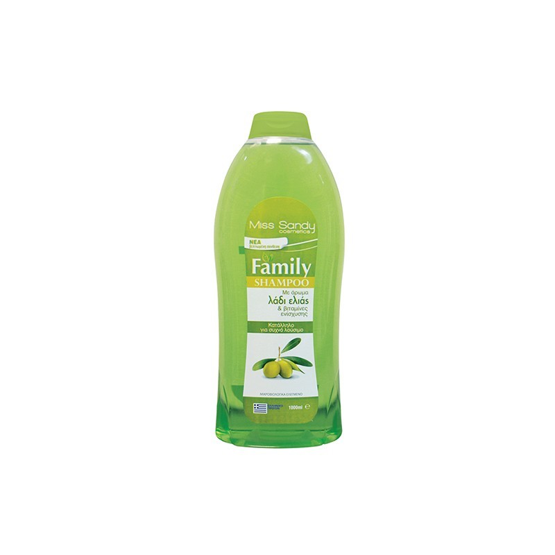MISS SANDY Family Shampoo Λάδι Ελιάς 1000 ml