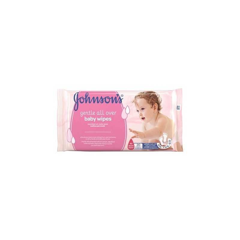 JOHNSON'S Baby Wipes Gentle All Over 20 τμχ.