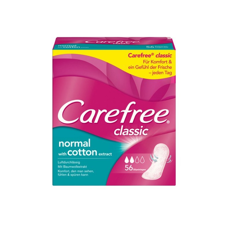 CAREFREE Σερβιετάκια Normal Cotton  56 τμχ.