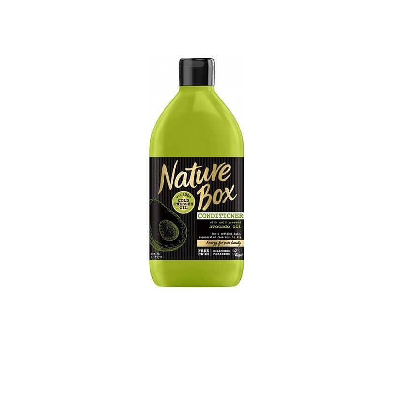 NATURE BOX Conditioner Avocado Oil για Ξηρά Κατεστραμένα Μαλλιά 385ml
