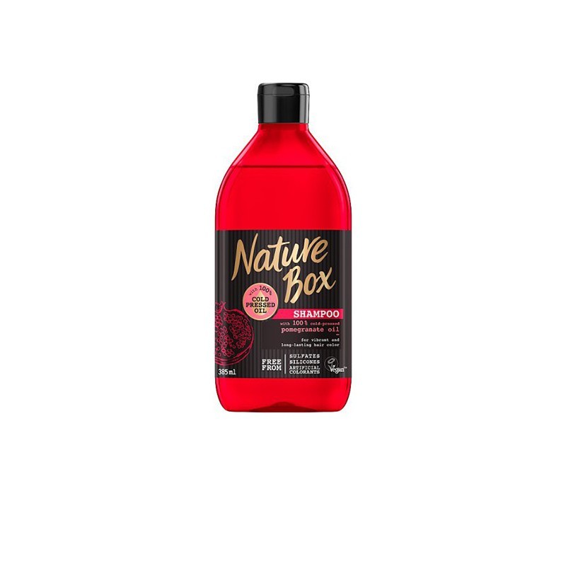 NATURE BOX Pomegranate Oil Σαμπουάν για Bαμμένα Μαλλιά 385ml