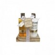 GLAMOROUS Body & Bath Set Biscuits wooden tray 300 ml shower gel & body lotion