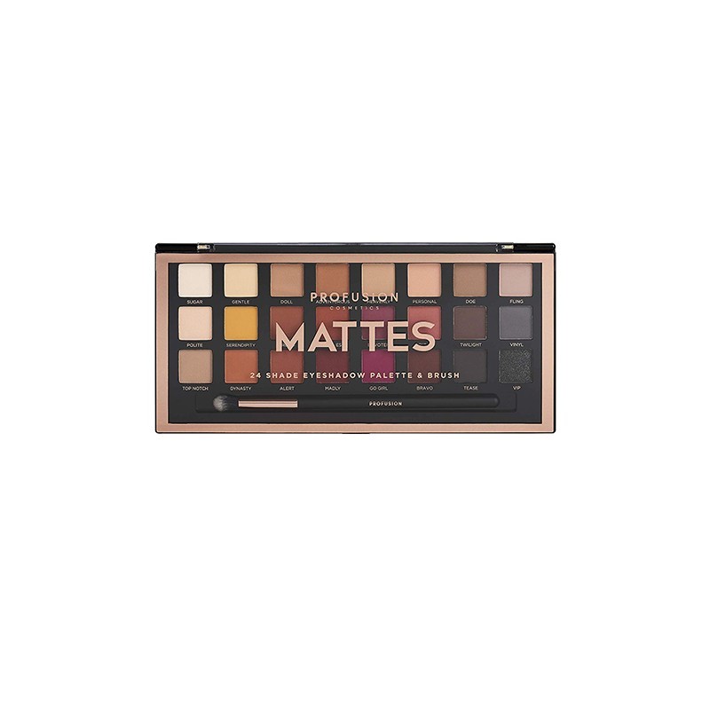 PROF. Mattes Eyeshadow Palette(24pcs)+Brush