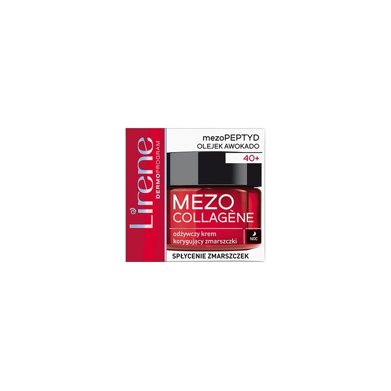 LIRENE Κρέμα Νυκτός Θρεπτική & Kαταπραϋντική Mezo-Collagen για Ηλικίες 40+ 50ml