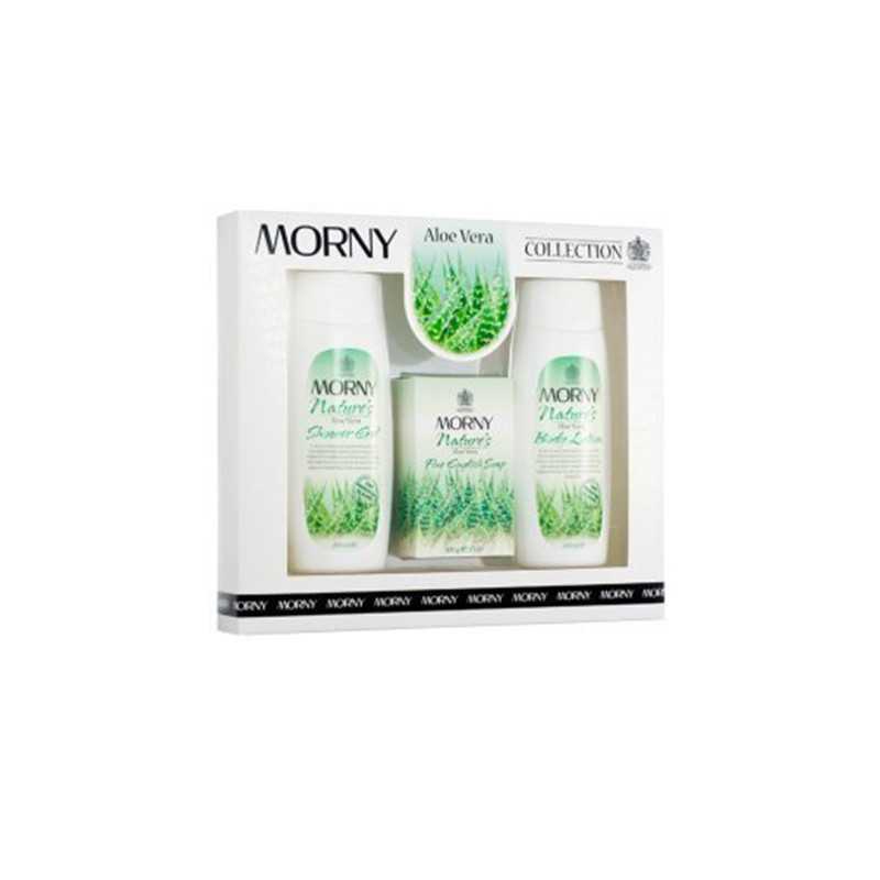 MORNY Set Aloe Vera Body Lotion, Soap & Shower Gel 200ml
