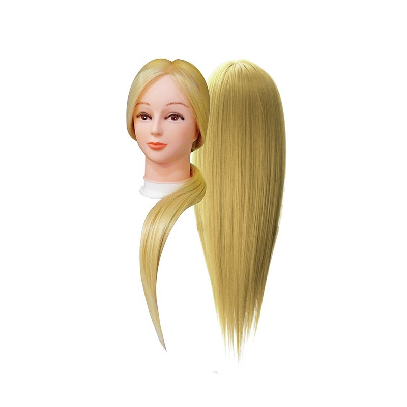 Κούκλα Εκπαιδευτικό Κεφάλι με Βάση & Μαλλιά Ξανθά 50 cm