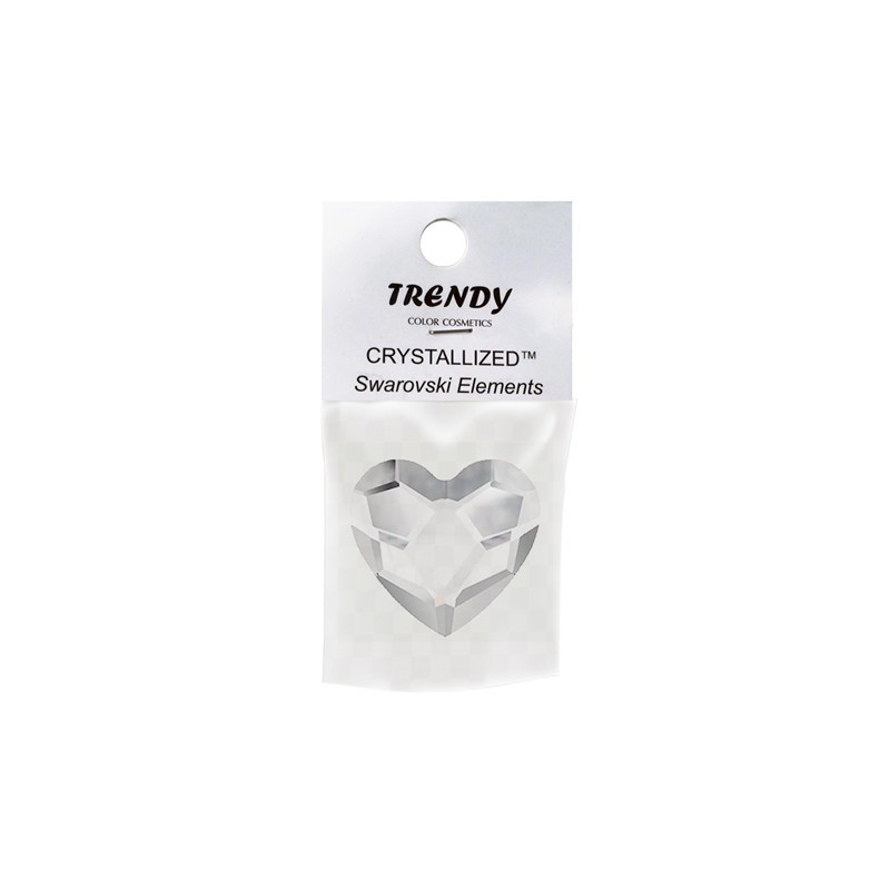 TRENDY Swarovski Καρδιά Crystal 3 τμχ