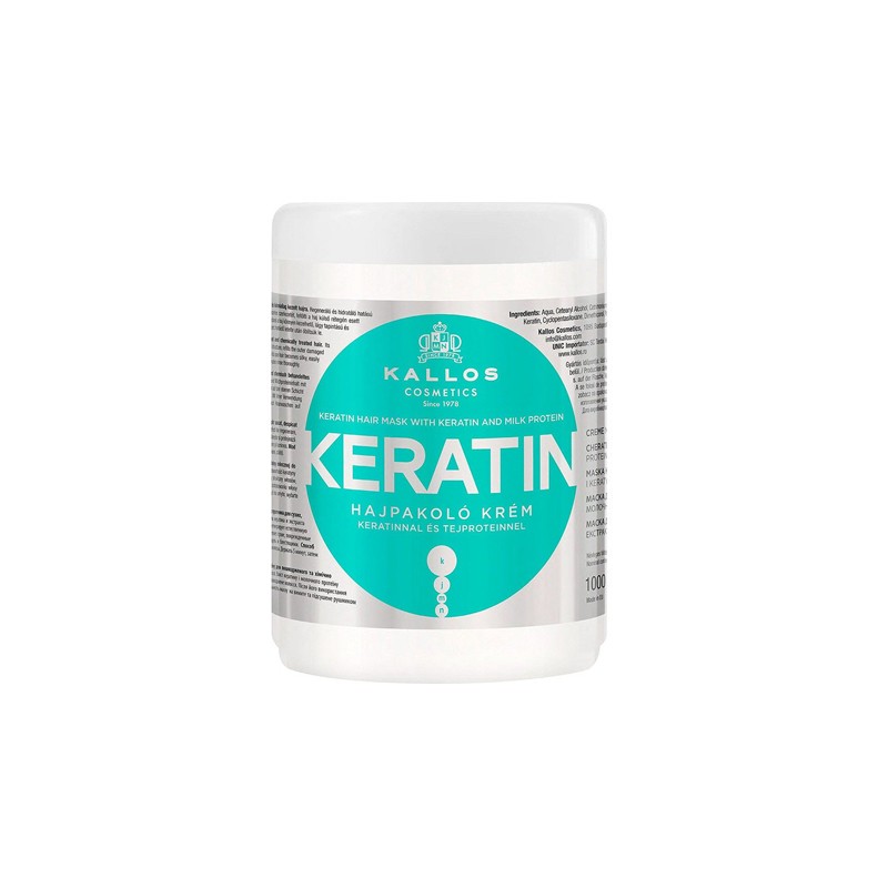 KALLOS Keratin Hair Mask withKeratin and Milk Protein 1000 ml