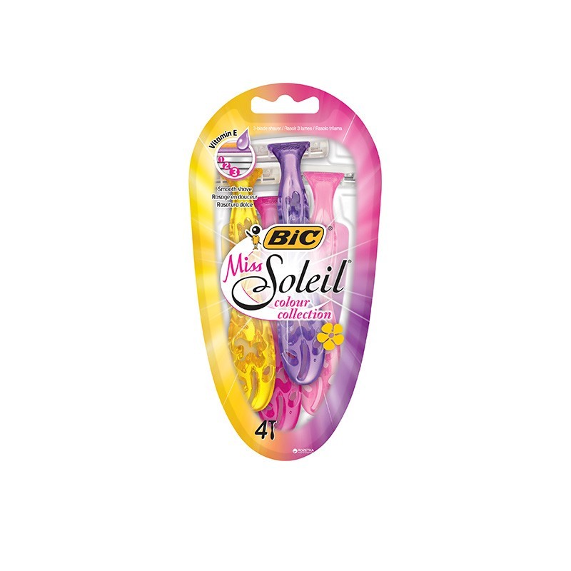 BIC Ξυραφάκα Miss Soleil Colour Collection 4τεμάχια