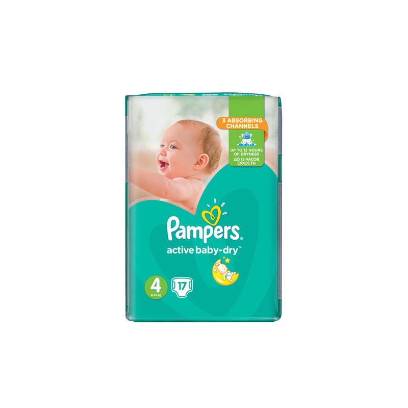 PAMPERS Active Baby Dry No4 8-14kg 17 τμχ