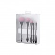 SWEET ROSE Makeup Brushes Set 5τεμ. Pink Hair Black Handle