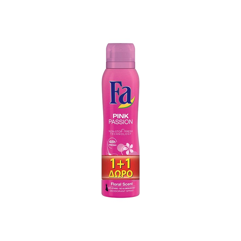 FA Deodorant Spray Pink Passion 150ml 1+1 ΔΩΡΟ
