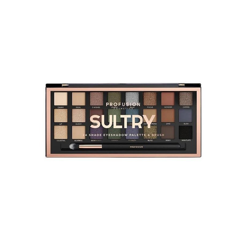 PROFUSION Sultry Palette & Brush 24 Shade