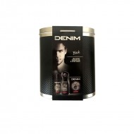 DENIM Black Men's Gift Set After Shave 100ml + Deo Spray 150ml +  Shower Gel 250ml + Metalic Box