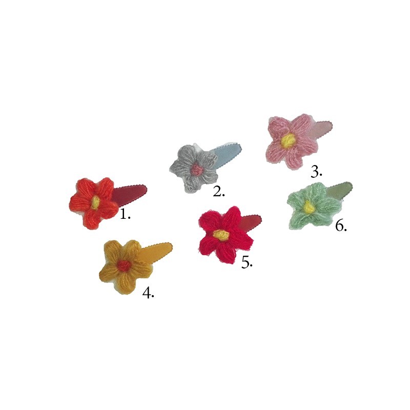 RO-RO Παιδικό Κλικ Κλακ με Πλεχτό Λουλούδι