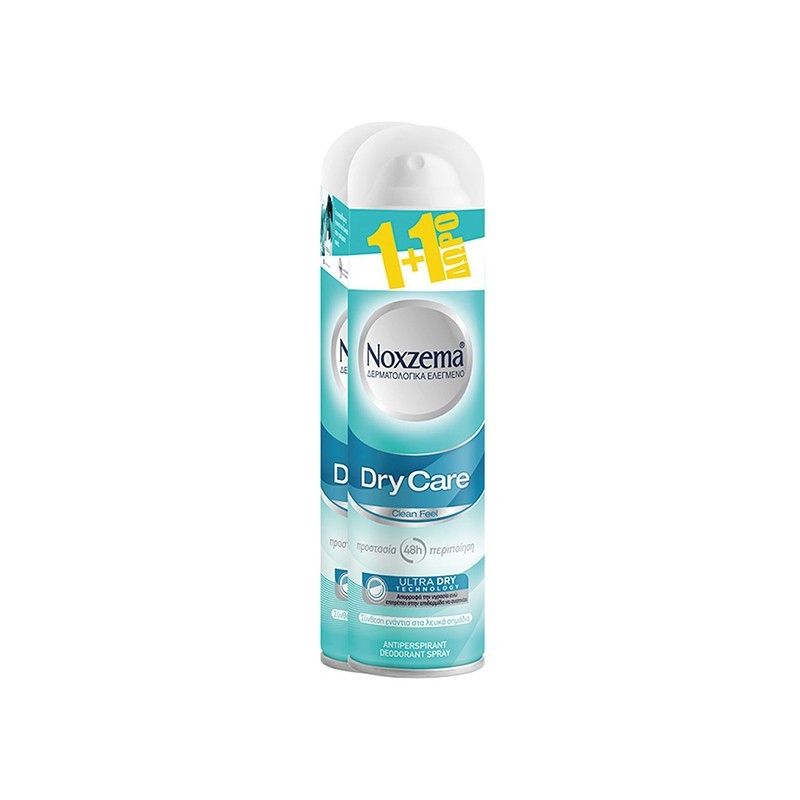 NOXZEMA Αποσμητικό Spray Dry Care Clean 150ml 1+1 ΔΩΡΟ