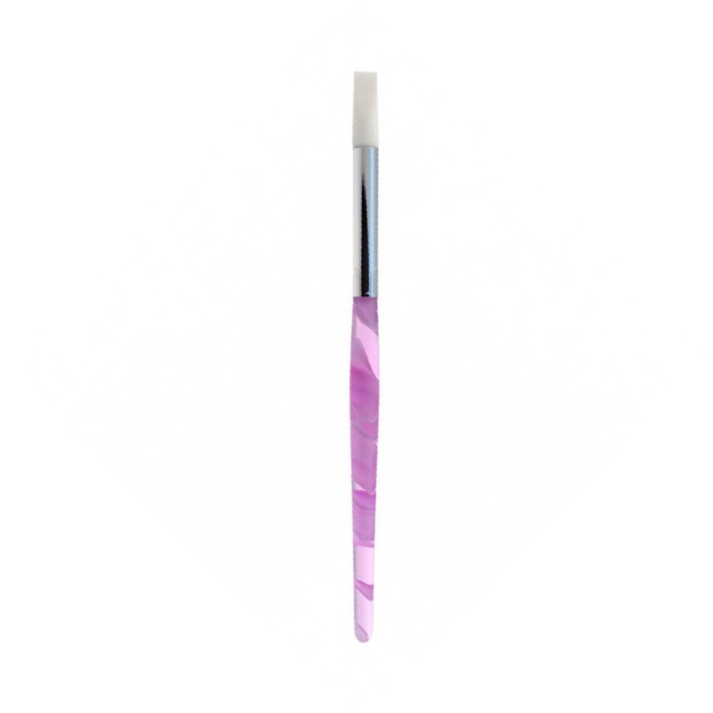 CAINI Πινέλο Νυχιών Σιλικόνης - 16,5 cm - λαβή plexiglass