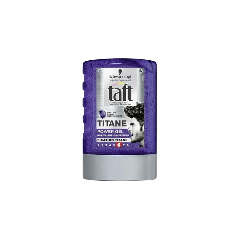 TAFT Hair Power Gel Titanium Hold 6 300ml