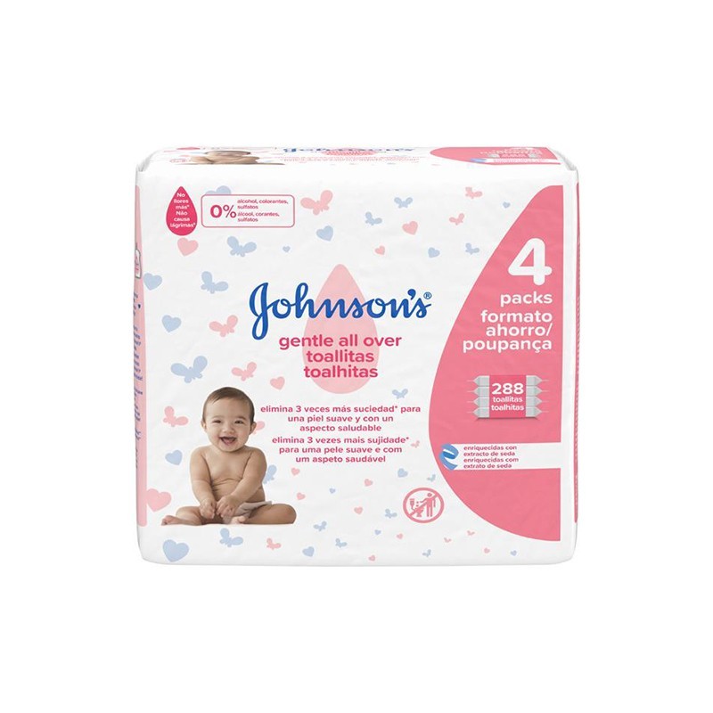 JOHNSON'S BABY Μωρομάντηλα  4x72s
