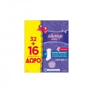 ALWAYS Σερβιετάκια Large Extra Protect Fresh Scent  32+16T